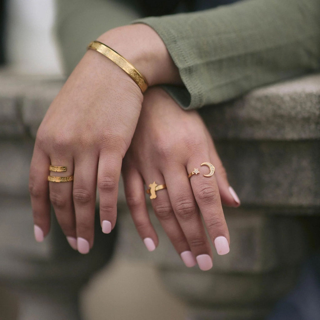 Ayatul Kursi Adjustable Ring Pack of 3