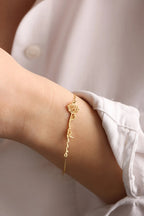 Birth flower Name Bracelet
