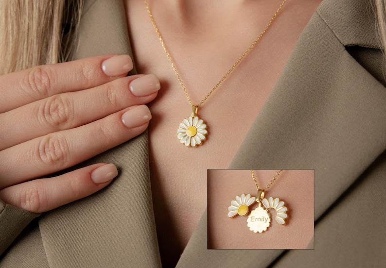 Flower 🌸 Hidden Message Necklace